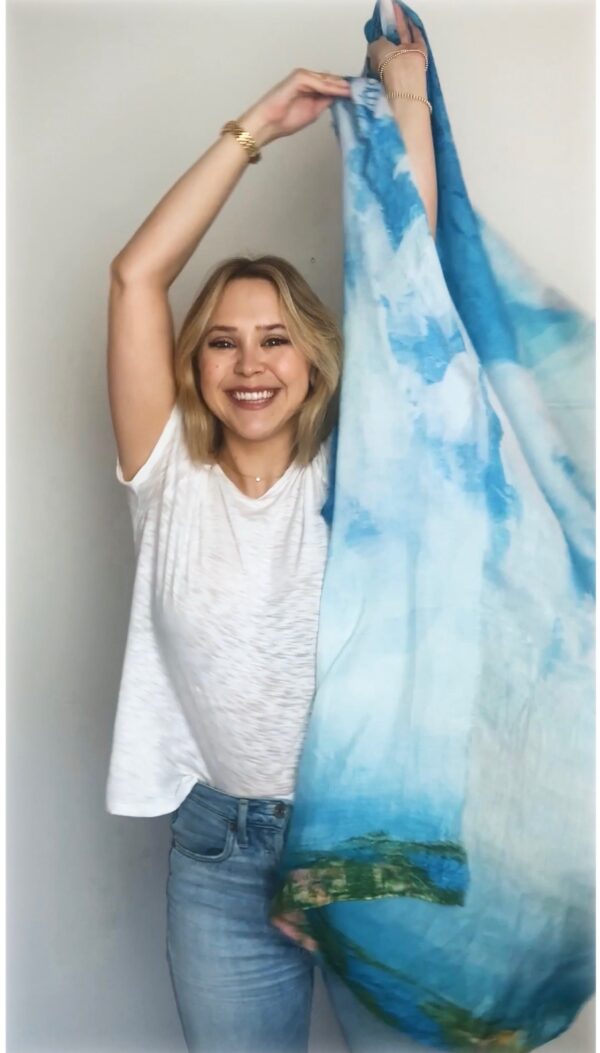 Marsh Mellow Moments Modal/Cashmere Wrap - Image 3