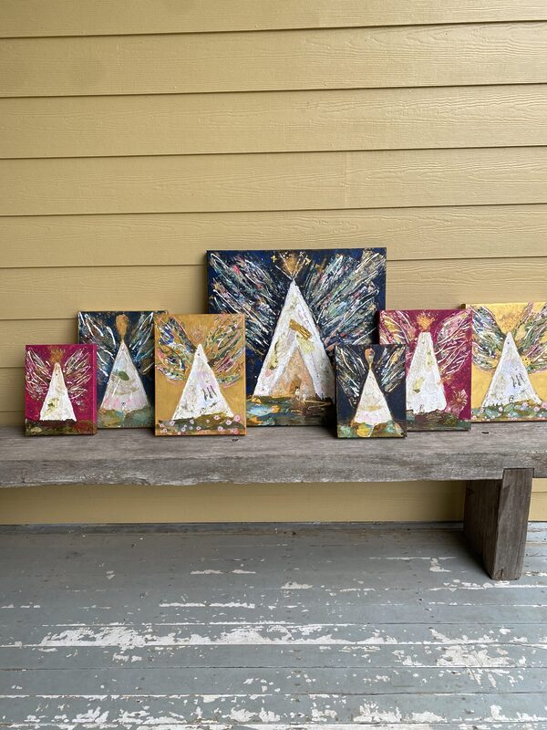 Native Angel Teepee V Framed Giclée - Image 2