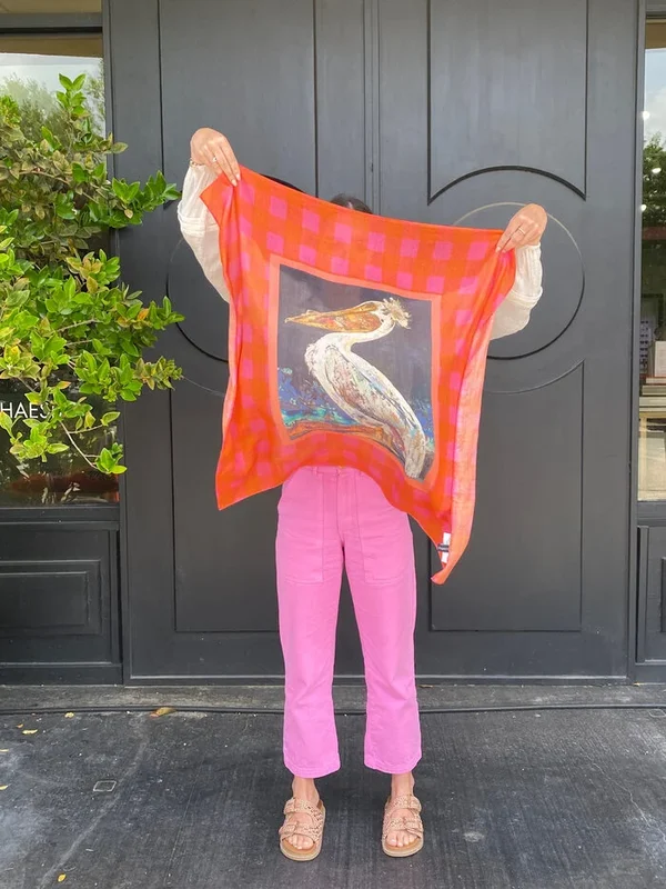 Porch Pop 30" Silk Scarf